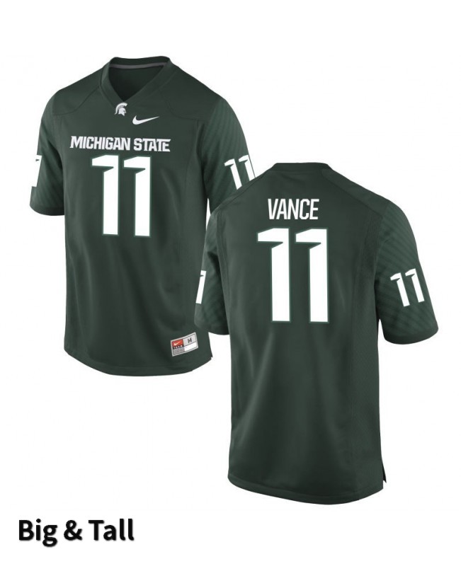 Men's Michigan State Spartans #11 Demetric Vance NCAA Nike Authentic Green Big & Tall College Stitched Football Jersey MR41U48SM